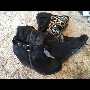 Dollhouse Knee High Wedge Boots